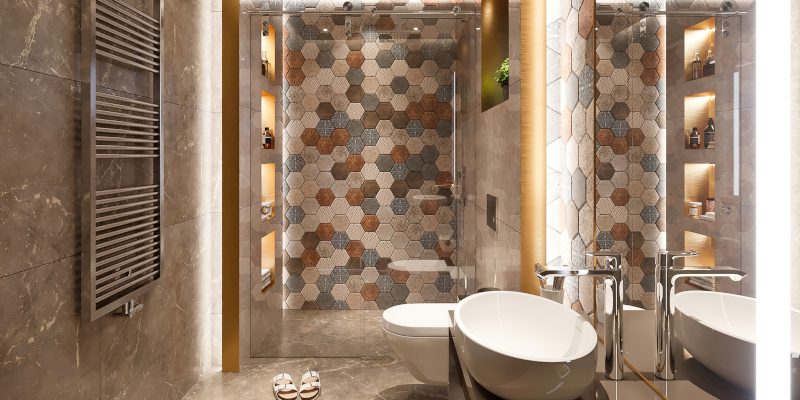 Bathroom Backsplash in Lake Charles, Louisiana