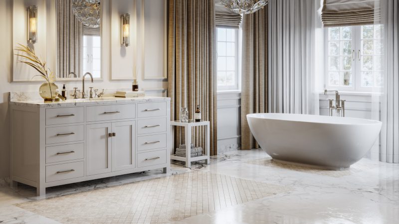 Ceramic Tile Bathroom Flooring in Lake Charles, Louisiana